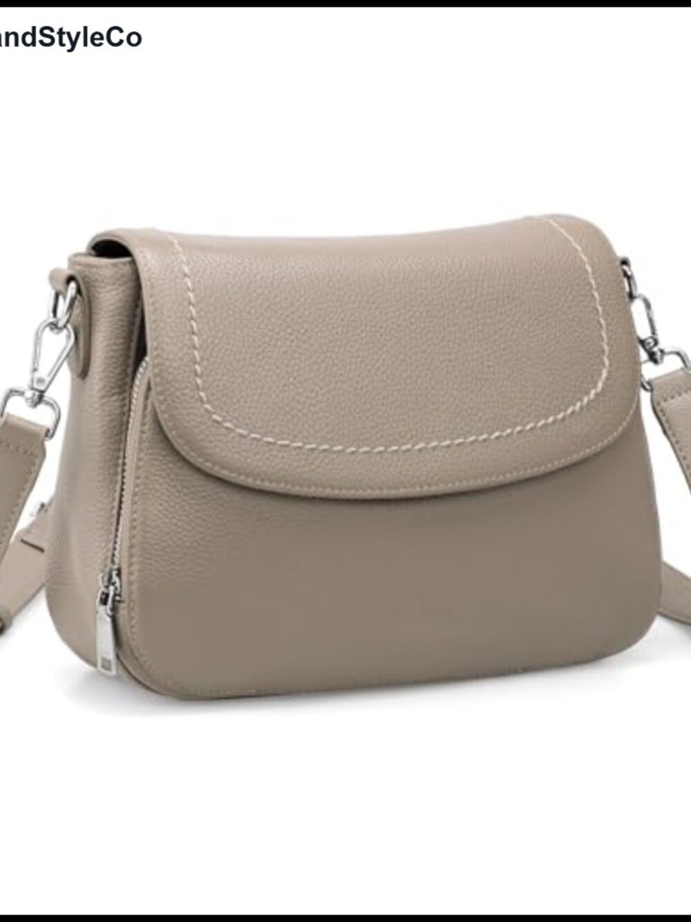 Genuine Leather Medium Crossbody Bag Saddle Purse RFID Blocking
